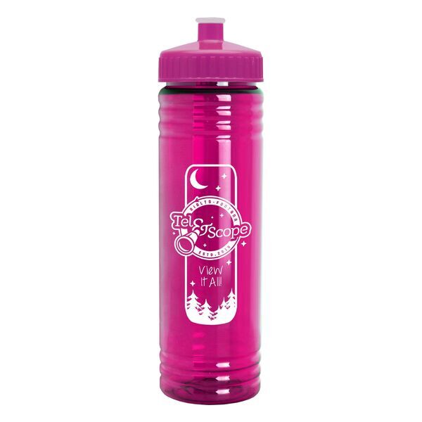 Slim Fit Water Bottle With Push-Pull Lid, 24oz.