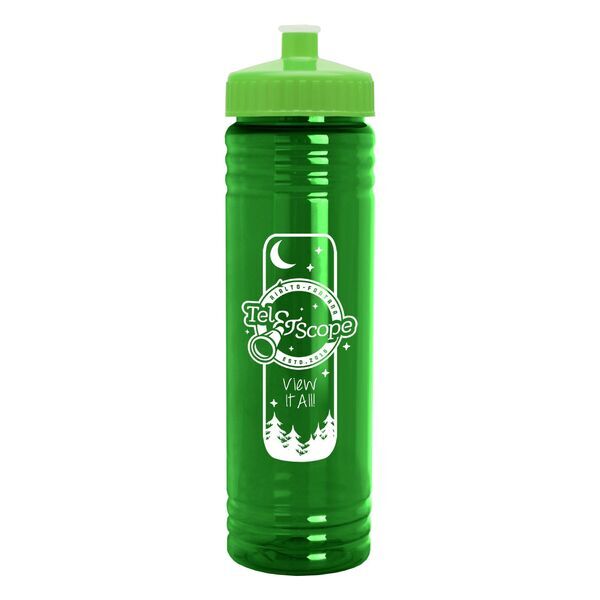 Slim Fit Water Bottle With Push-Pull Lid, 24oz.