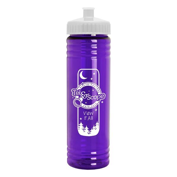 Slim Fit Water Bottle With Push-Pull Lid, 24oz.