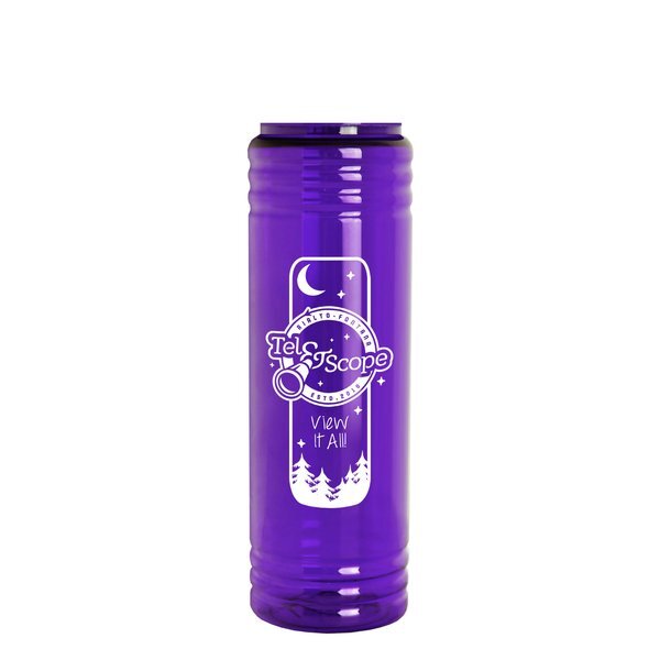 Slim Fit Water Bottle With Push-Pull Lid, 24oz.