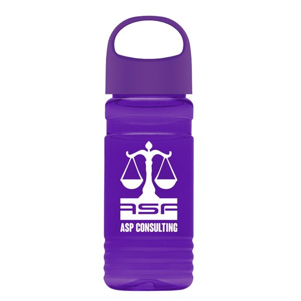 UpCycle RPET Bottle Oval Crest Lid, 20oz.