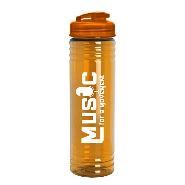 Slim Fit Water Bottle With Flip Lid, 24oz.