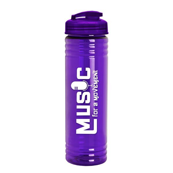 Slim Fit Water Bottle With Flip Lid, 24oz.