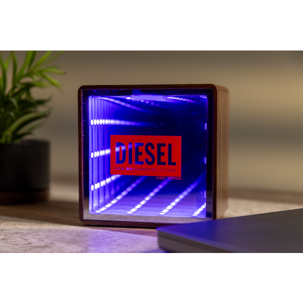 Orbit Wood Grain Mirror Light-Up Speaker