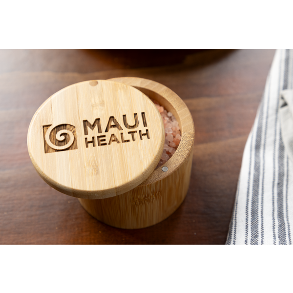 Round Salt Bamboo Box, 6oz.