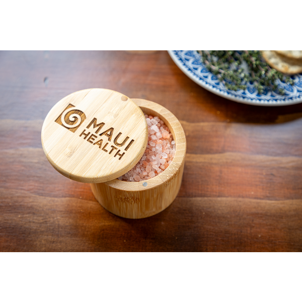 Round Salt Bamboo Box, 6oz.