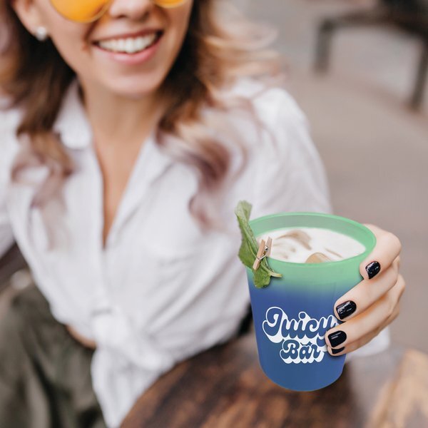 Cups-On-The-Go Cool Color Change Stadium Cup, 12oz.