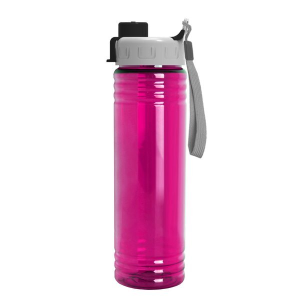 Slim Fit Water Bottles With Quick Snap Lid, 24oz.