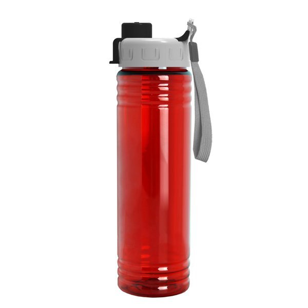 Slim Fit Water Bottles With Quick Snap Lid, 24oz.