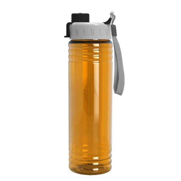Slim Fit Water Bottles With Quick Snap Lid, 24oz.