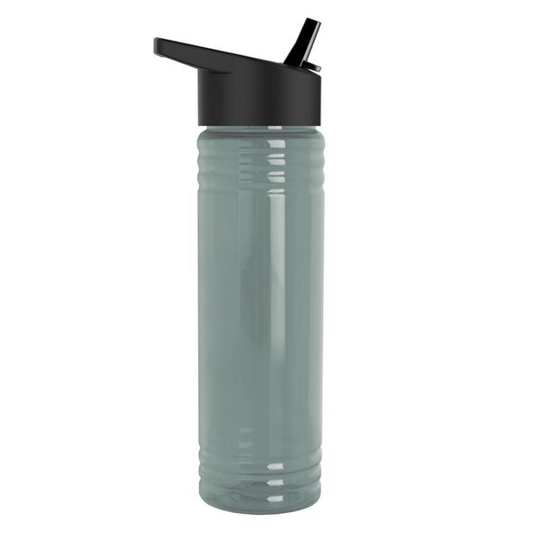 Slim Fit UpCycle RPET Bottles With Flip Straw Lid, 24oz.