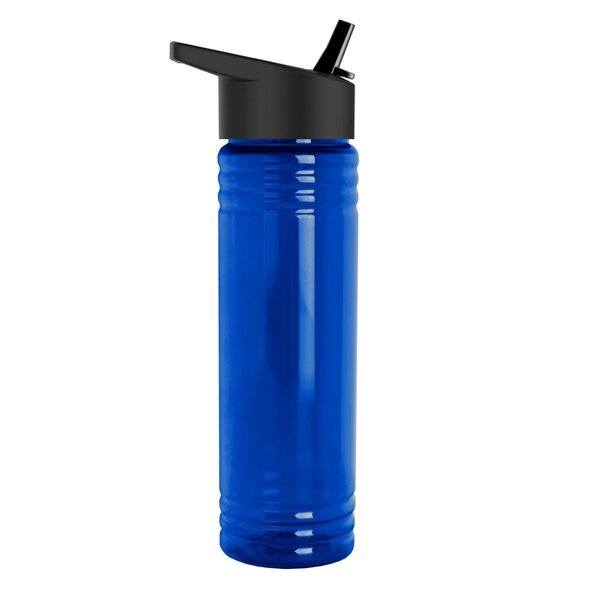 Slim Fit UpCycle RPET Bottles With Flip Straw Lid, 24oz.