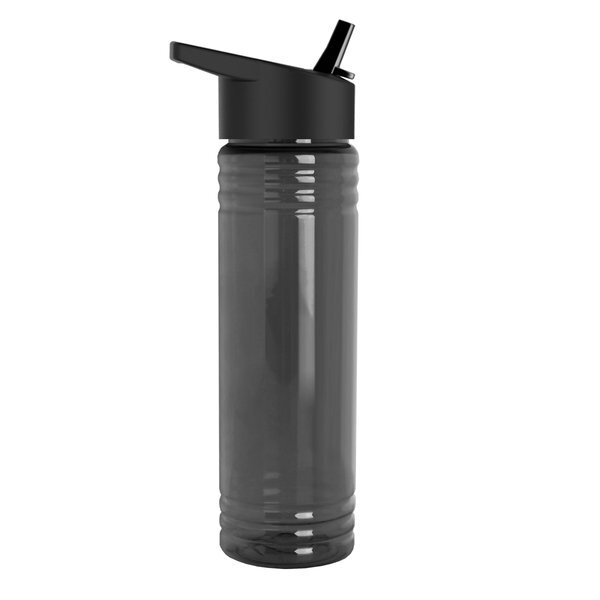 Slim Fit UpCycle RPET Bottles With Flip Straw Lid, 24oz.