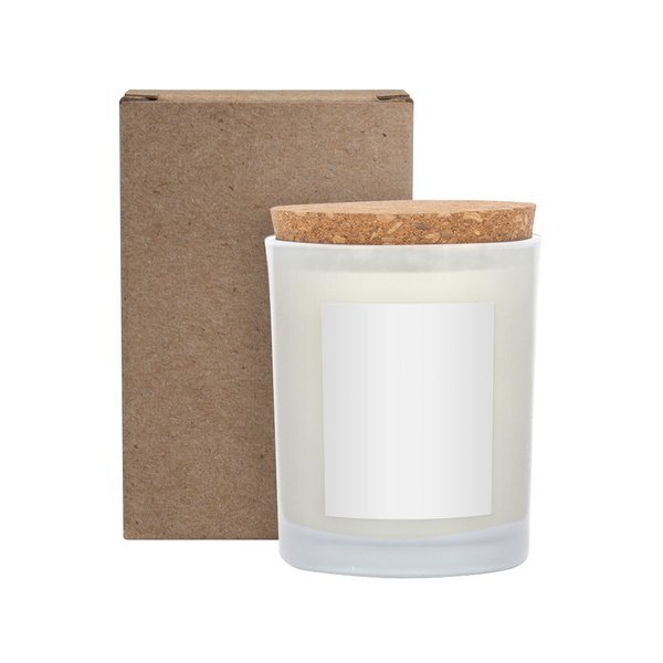 Niva Frosted Candle w/ Cork Lid