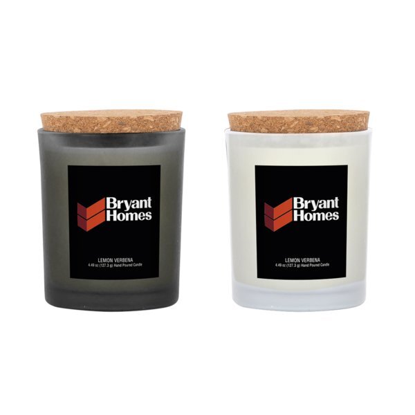 Niva Frosted Candle w/ Cork Lid