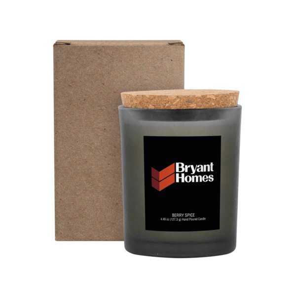 Niva Frosted Candle w/ Cork Lid