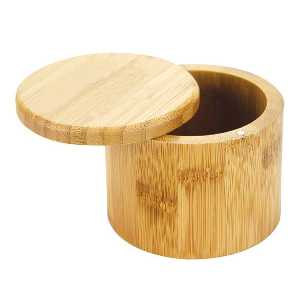 Round Salt Bamboo Box, 6oz.