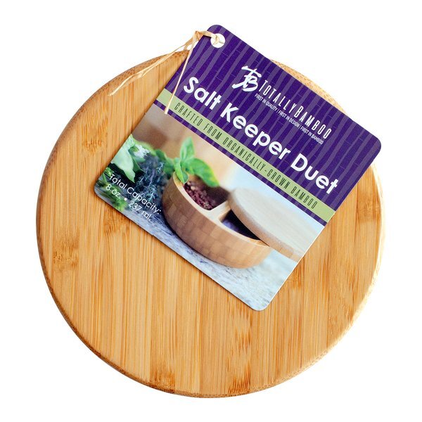 Bamboo Salt Keeper Duet Container