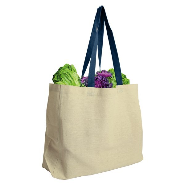 Natural Canvas Tote with Full Color Imprint,  8oz.
