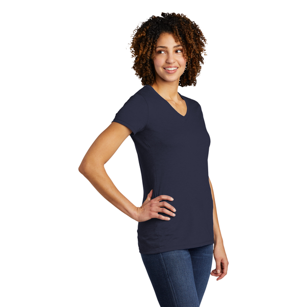 Allmade® Tri-Blend V-Neck Ladies' Tee