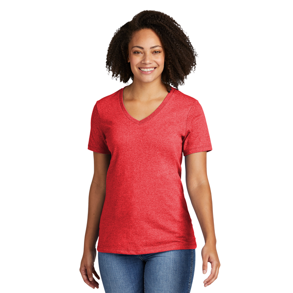 Allmade® Recycled Blend Full Color V-Neck Ladies' Tee