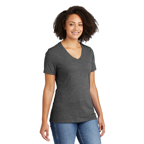 Allmade® Recycled Blend Full Color V-Neck Ladies' Tee