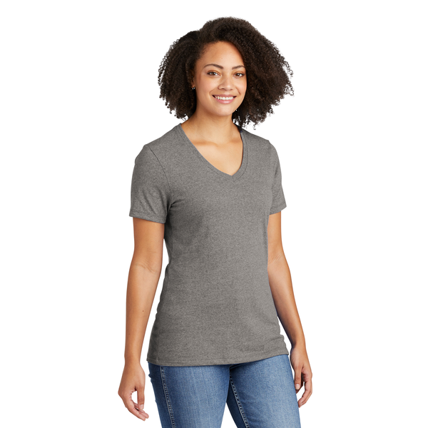 Allmade® Recycled Blend Full Color V-Neck Ladies' Tee