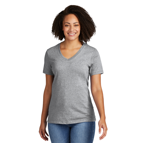 Allmade® Recycled Blend Full Color V-Neck Ladies' Tee