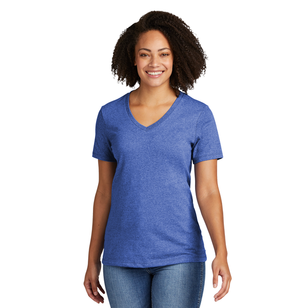 Allmade® Recycled Blend Full Color V-Neck Ladies' Tee