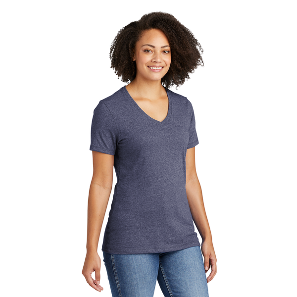 Allmade® Recycled Blend Full Color V-Neck Ladies' Tee