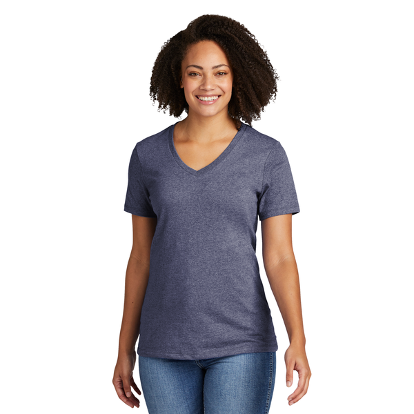 Allmade® Recycled Blend Full Color V-Neck Ladies' Tee