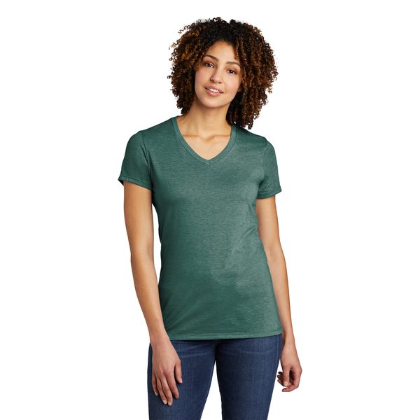Allmade® Tri-Blend Full Color V-Neck Ladies' Tee
