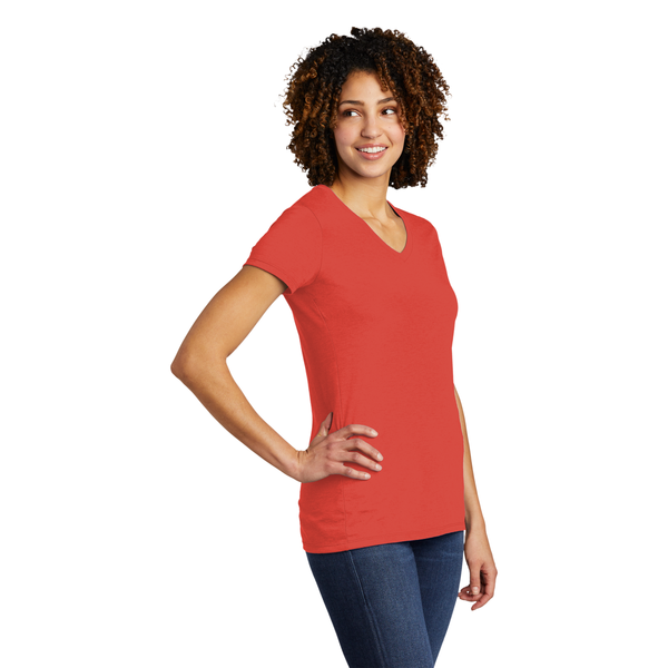Allmade® Tri-Blend Full Color V-Neck Ladies' Tee