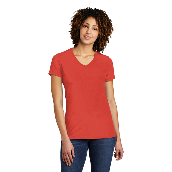 Allmade® Tri-Blend Full Color V-Neck Ladies' Tee