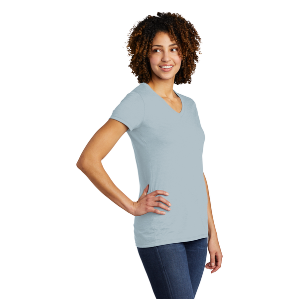 Allmade® Tri-Blend Full Color V-Neck Ladies' Tee