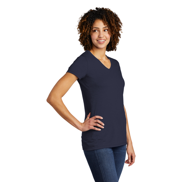 Allmade® Tri-Blend Full Color V-Neck Ladies' Tee