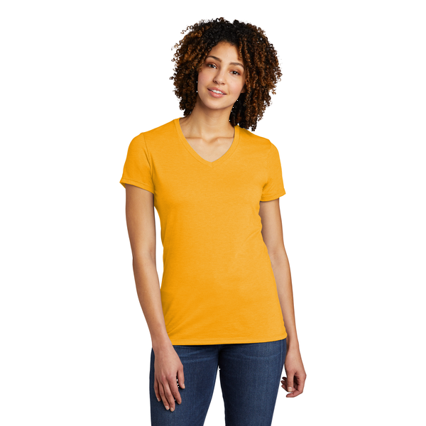 Allmade® Tri-Blend Full Color V-Neck Ladies' Tee