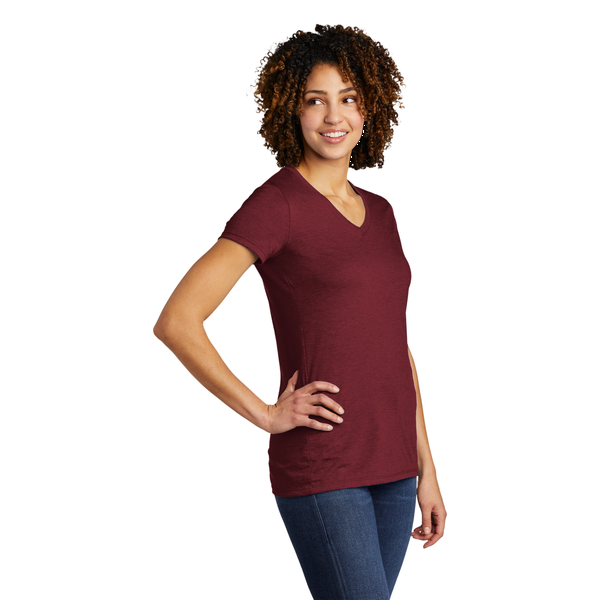 Allmade® Tri-Blend Full Color V-Neck Ladies' Tee