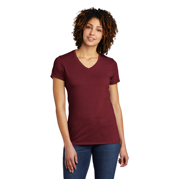 Allmade® Tri-Blend Full Color V-Neck Ladies' Tee