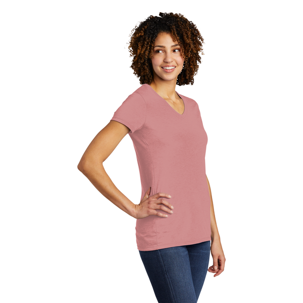 Allmade® Tri-Blend Full Color V-Neck Ladies' Tee