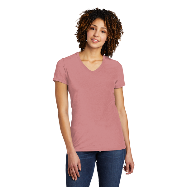 Allmade® Tri-Blend Full Color V-Neck Ladies' Tee