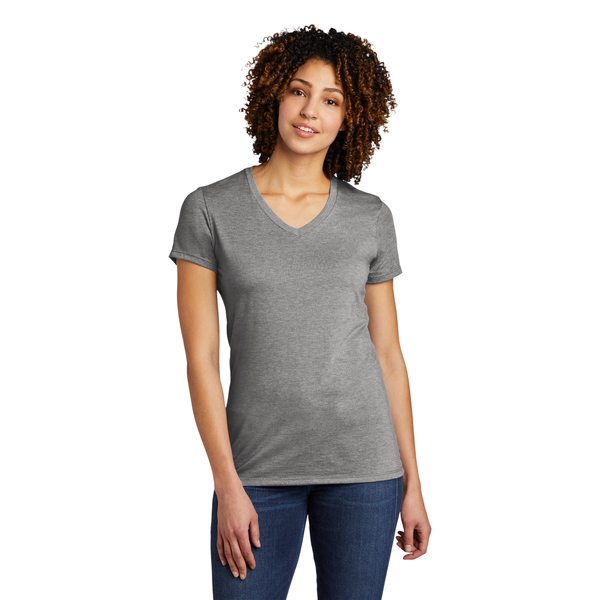 Allmade® Tri-Blend Full Color V-Neck Ladies' Tee