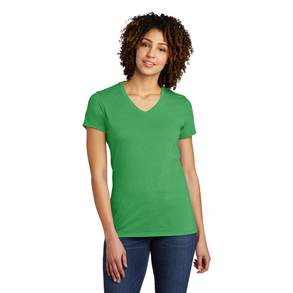 Allmade® Tri-Blend Full Color V-Neck Ladies' Tee