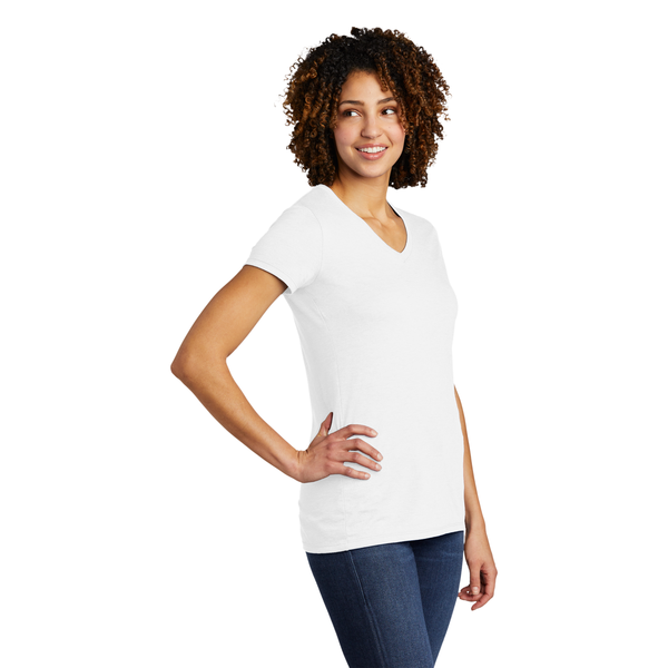 Allmade® Tri-Blend Full Color V-Neck Ladies' Tee