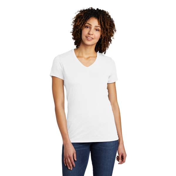 Allmade® Tri-Blend Full Color V-Neck Ladies' Tee