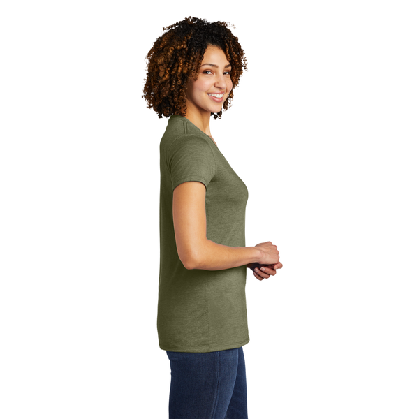 Allmade® Tri-Blend Full Color V-Neck Ladies' Tee