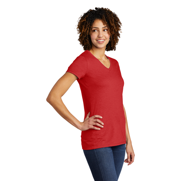 Allmade® Tri-Blend Full Color V-Neck Ladies' Tee