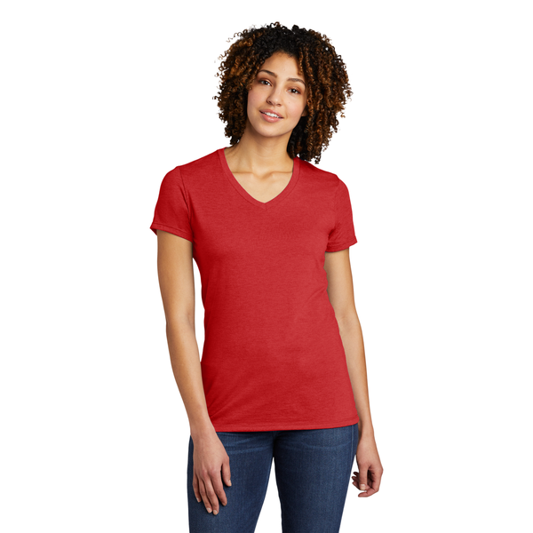 Allmade® Tri-Blend Full Color V-Neck Ladies' Tee