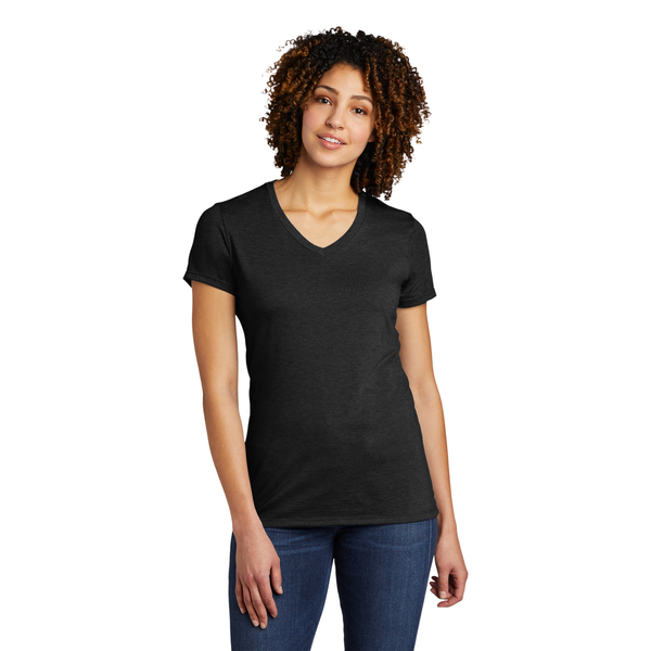 Allmade® Tri-Blend Full Color V-Neck Ladies' Tee
