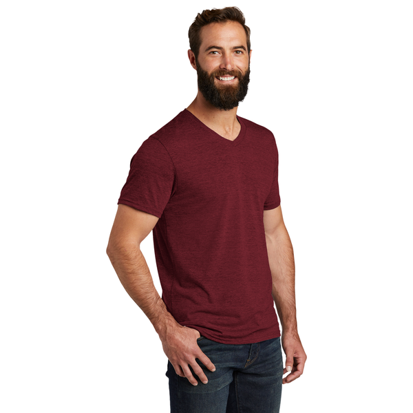 Allmade® Tri-Blend Full Color V-Neck Unisex Tee